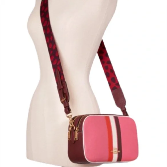 Coach Jes Crossbody in Pink Color block with Matching Wallet - Picture 14 of 14